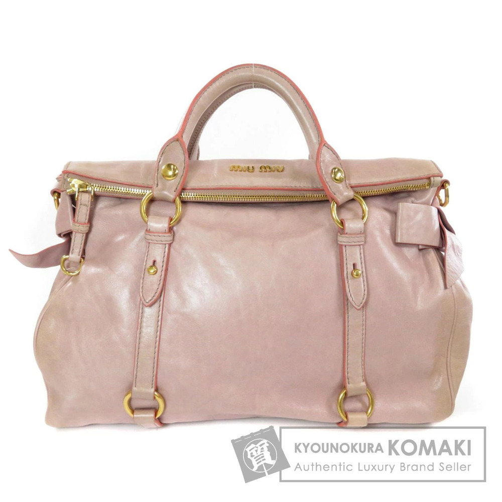Miu Miu Logo Handbag Calfskin